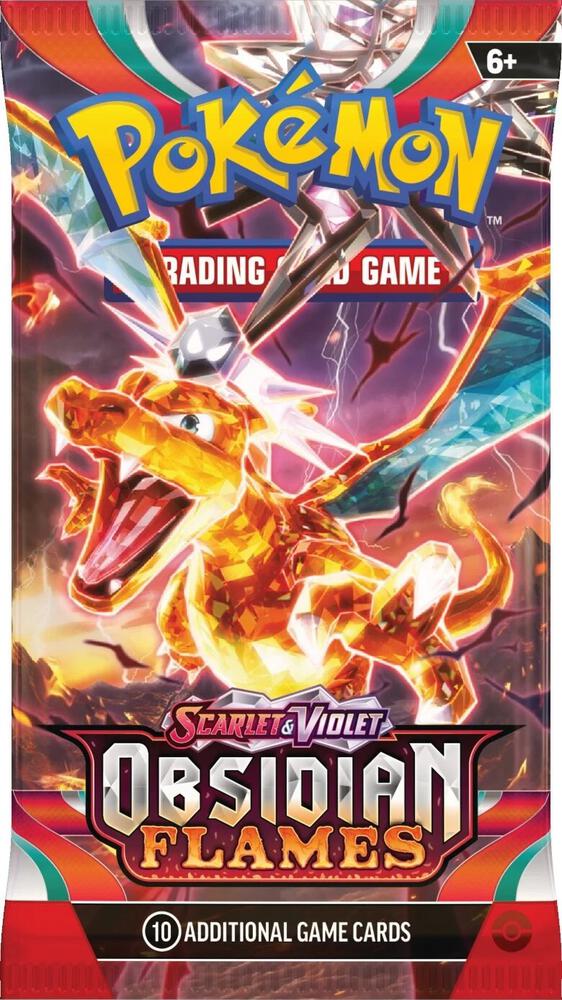 Pokemon TCG: Obsidian Flames Single Booster Pack - Rip & Ship! Pokemon TCG: Obsidian Flames Single Booster Pack - Rip & Ship!