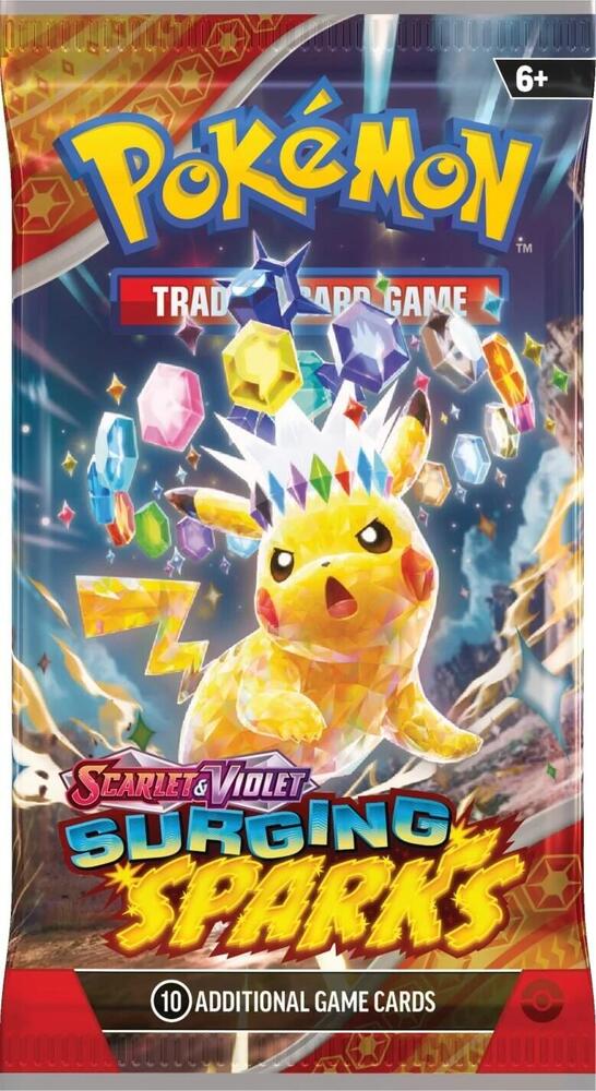 Pokémon TCG: Surging Sparks Booster Pack – Rip & Ship!